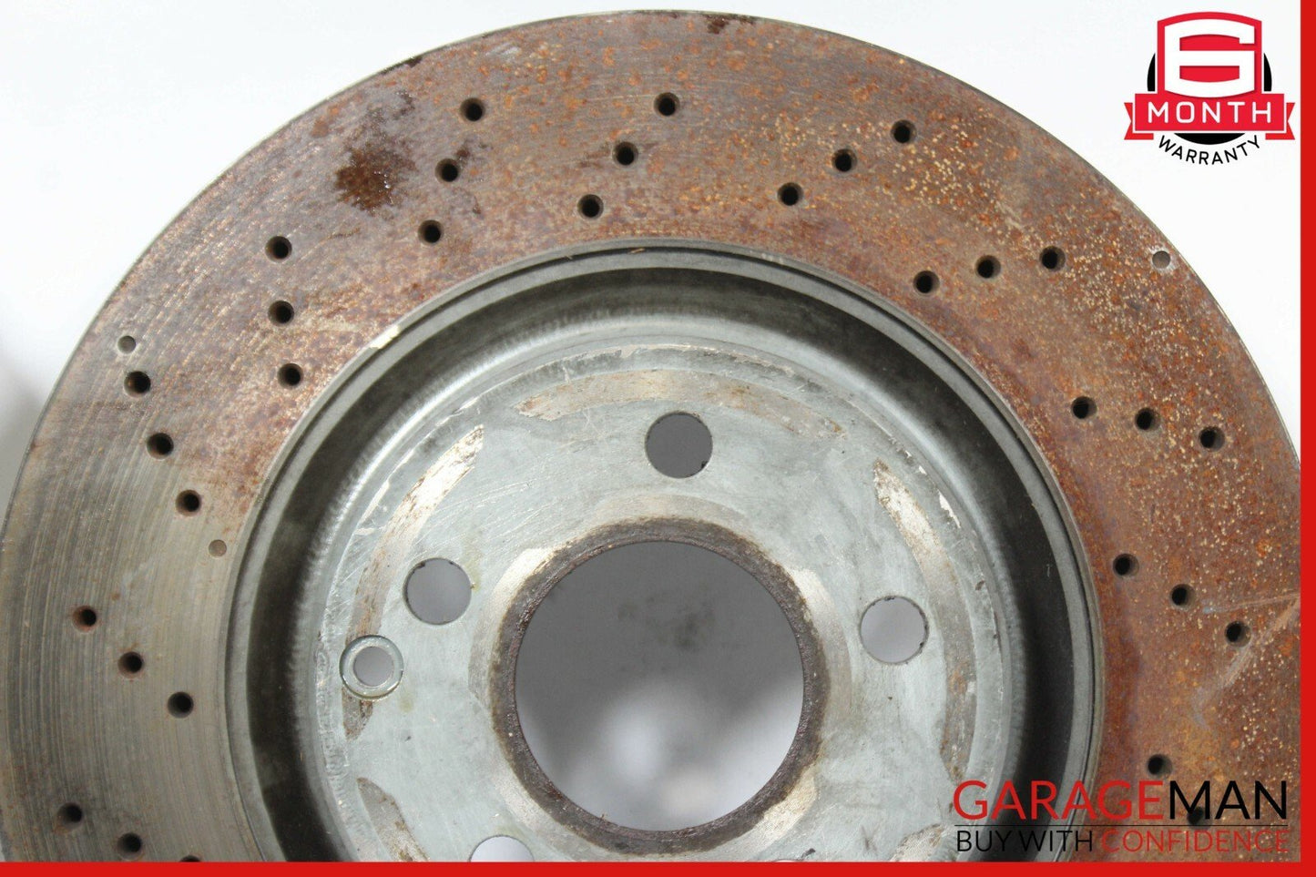 03-06 Mercedes R230 SL500 Front Left & Right Brake Rotors Disc Set of 2 Drilled