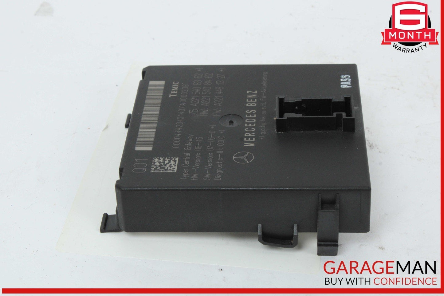 07-14 Mercedes W221 S550 S400 Central Gateway Control Module Unit 2215408362 OEM