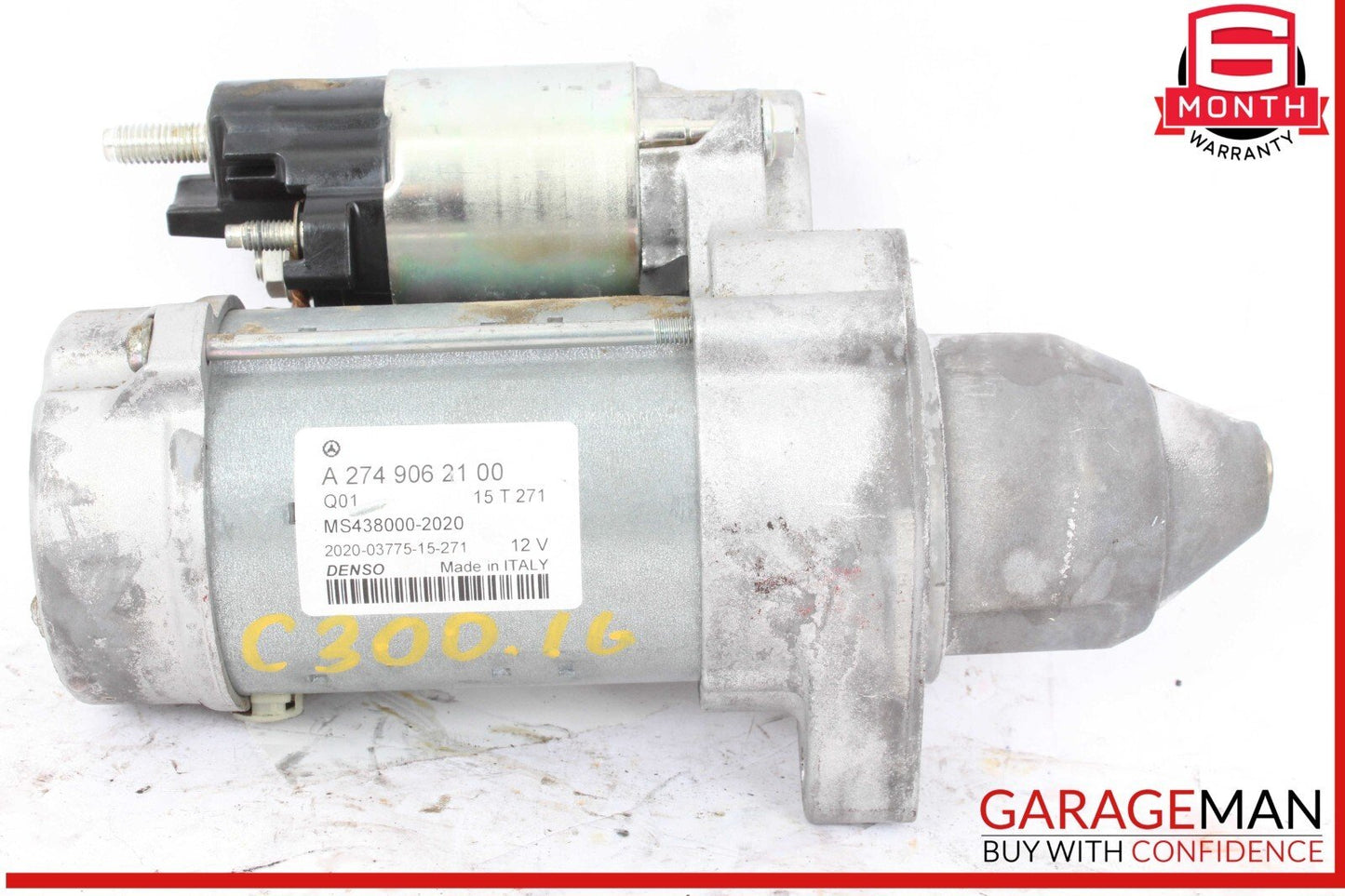 15-18 Mercedes W205 C300 2.0L DENSO Engine Starter Motor 2749062100 OEM