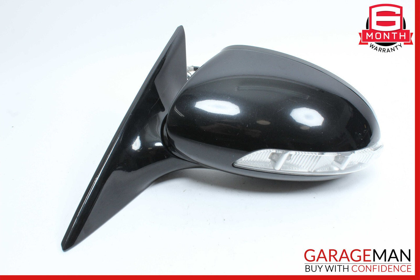 06-08 Mercedes W219 CLS500 CLS550 Front Left Side Mirror Door Rear View Black