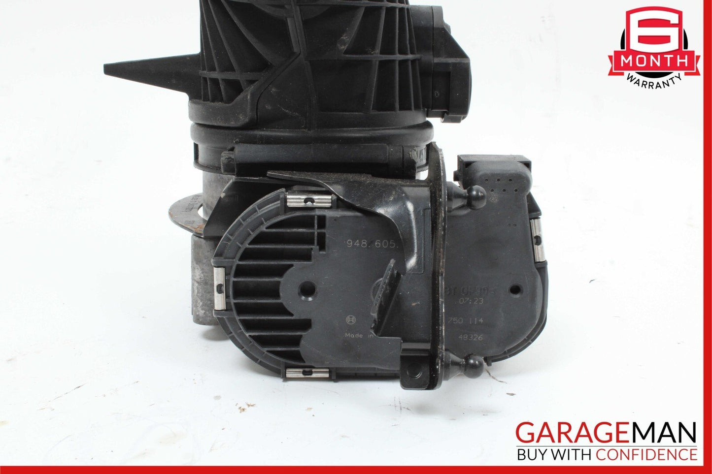 03-10 Porsche Cayenne 955 957 Engine Throttle Body w/ Air Intake Duct Hose Tube