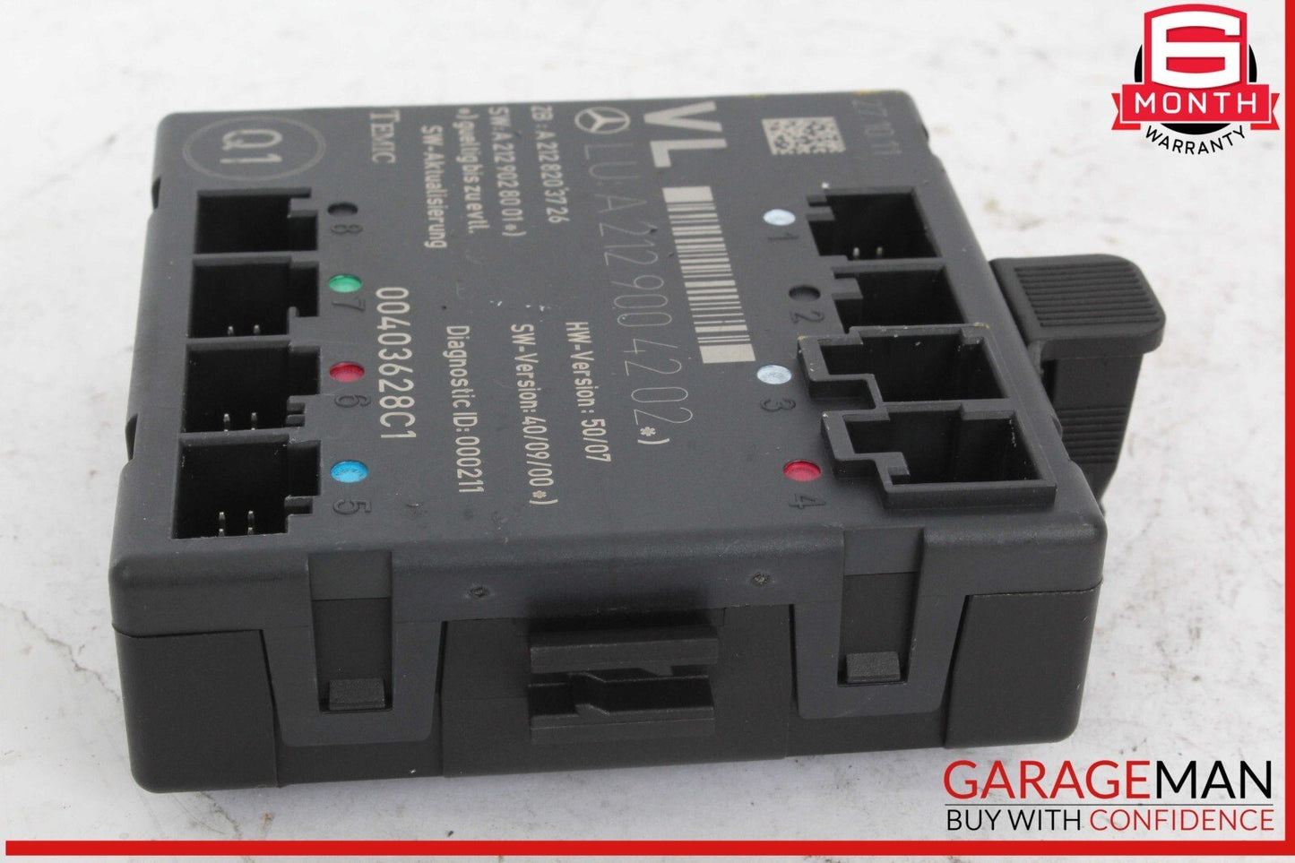 08-18 Mercedes W204 C250 C300 E350 Front Left Side Door Control Module Unit