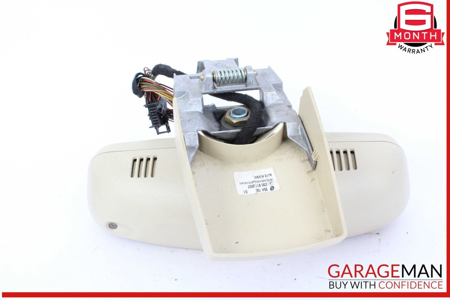 07-12 Mercedes R230 SL500 SL55 AMG Interior Rear View Mirror Beige OEM