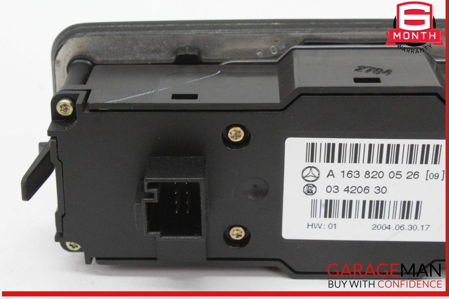 98-05 Mercedes W163 ML350 Rear Climate Power Window Control Switch OEM