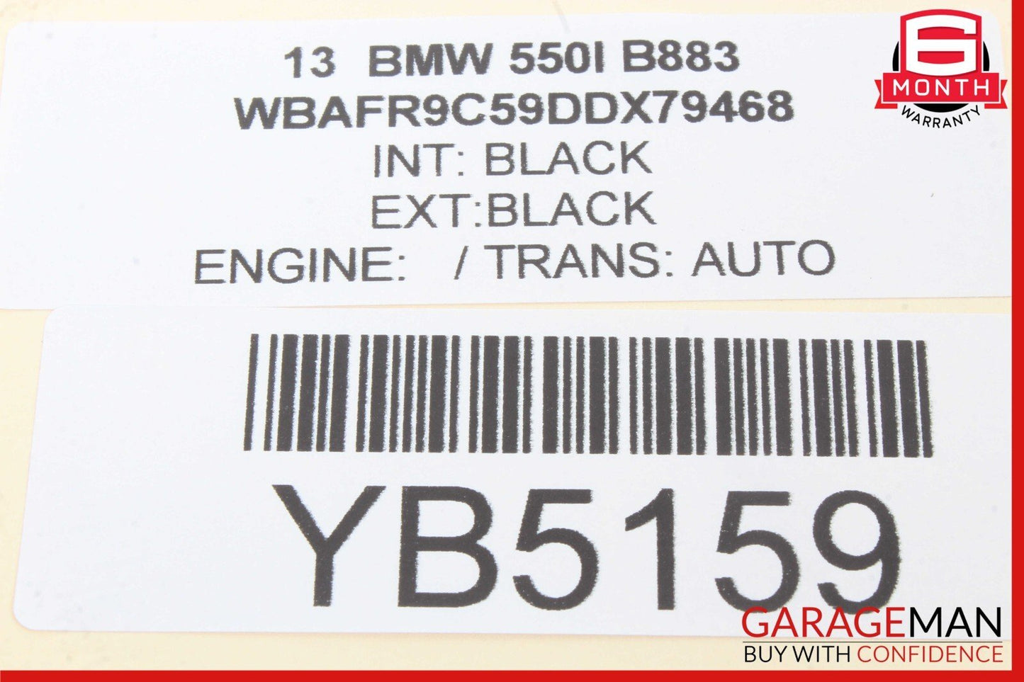 11-13 BMW 528i 535i 550i Camera System Control Module