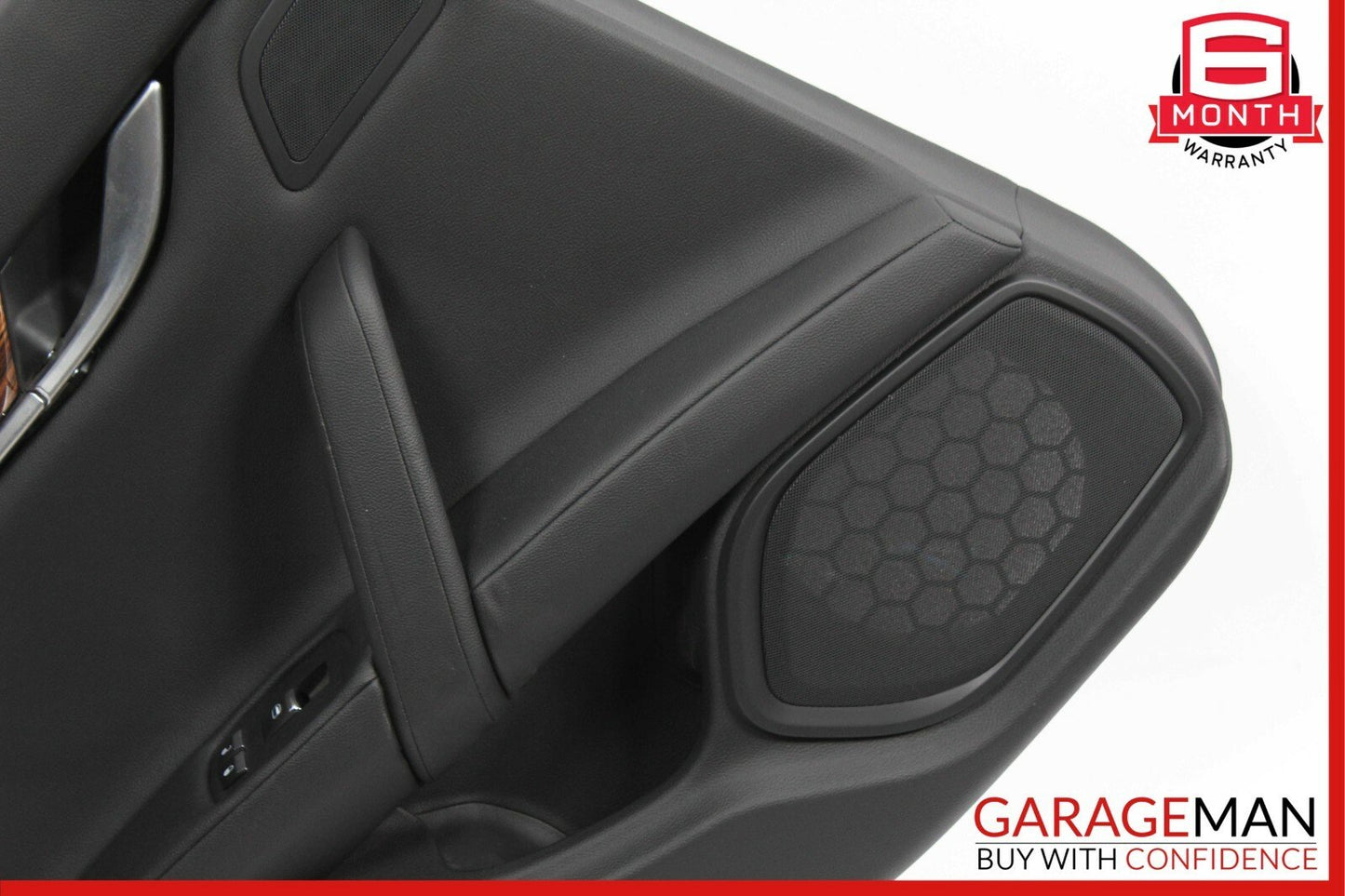 14-17 Maserati Ghibli Rear Left Side Interior Door Trim Panel Assembly Black