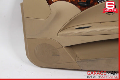 07-09 Mercedes W211 E350 Front Right Interior Door Panel Trim Assembly Brown