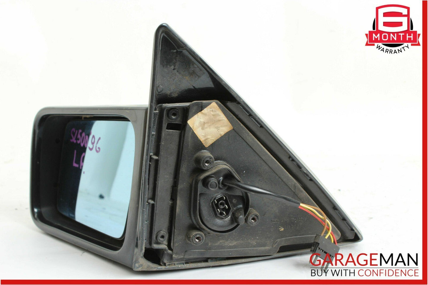 90-96 Mercedes R129 SL500 Front Left Side Mirror Rear View Door Green Black OEM