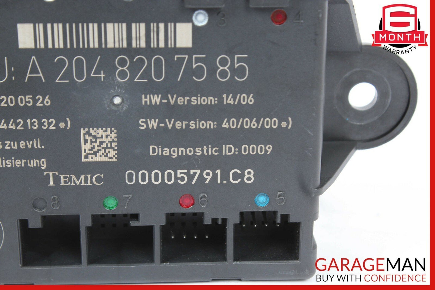 08-14 Mercedes W204 C300 C350 Rear Left Driver Side Door Control Module OEM