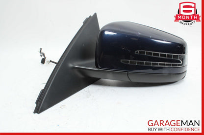 12-14 Mercedes W204 C250 C63 AMG Front Left Side Door Rear View Mirror Blue OEM