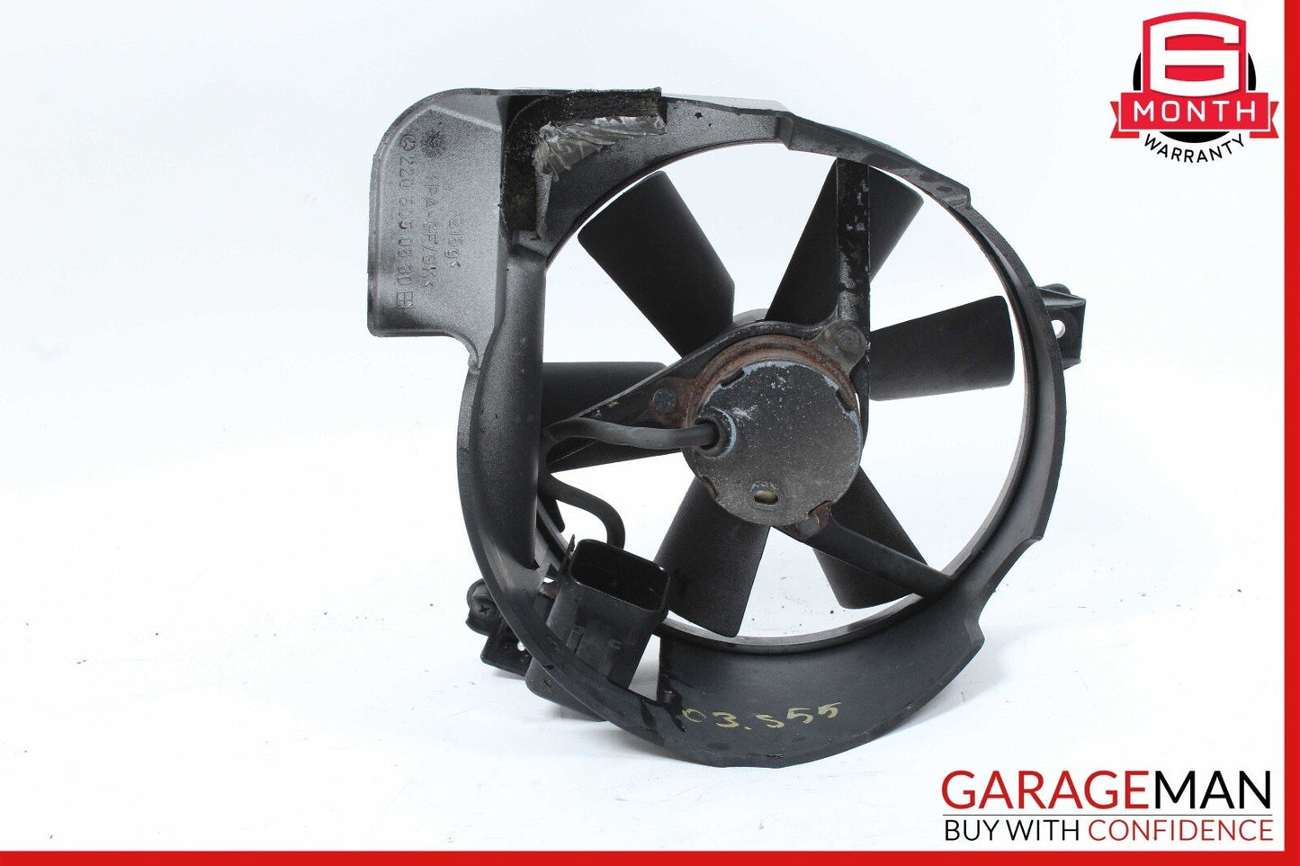 01-06 MERCEDES W220 S55 CL55 AMG Supercharger Intercooler Fan Motor Radiator OEM
