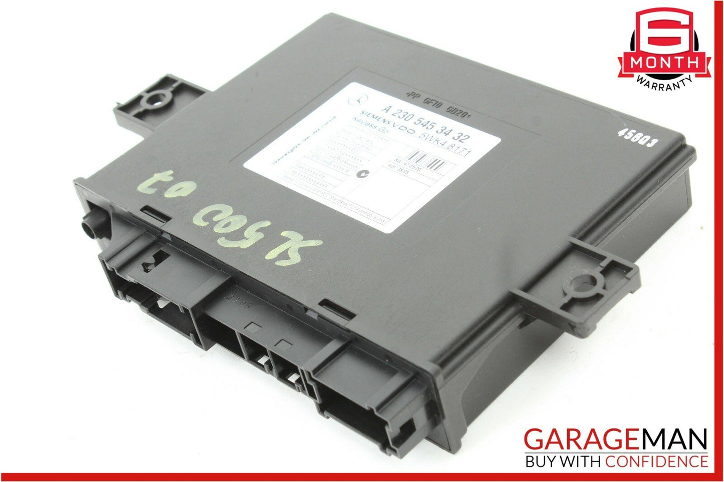 07-08 Mercedes R230 SL550 SL600 Keyless Go Entry Control Module OEM