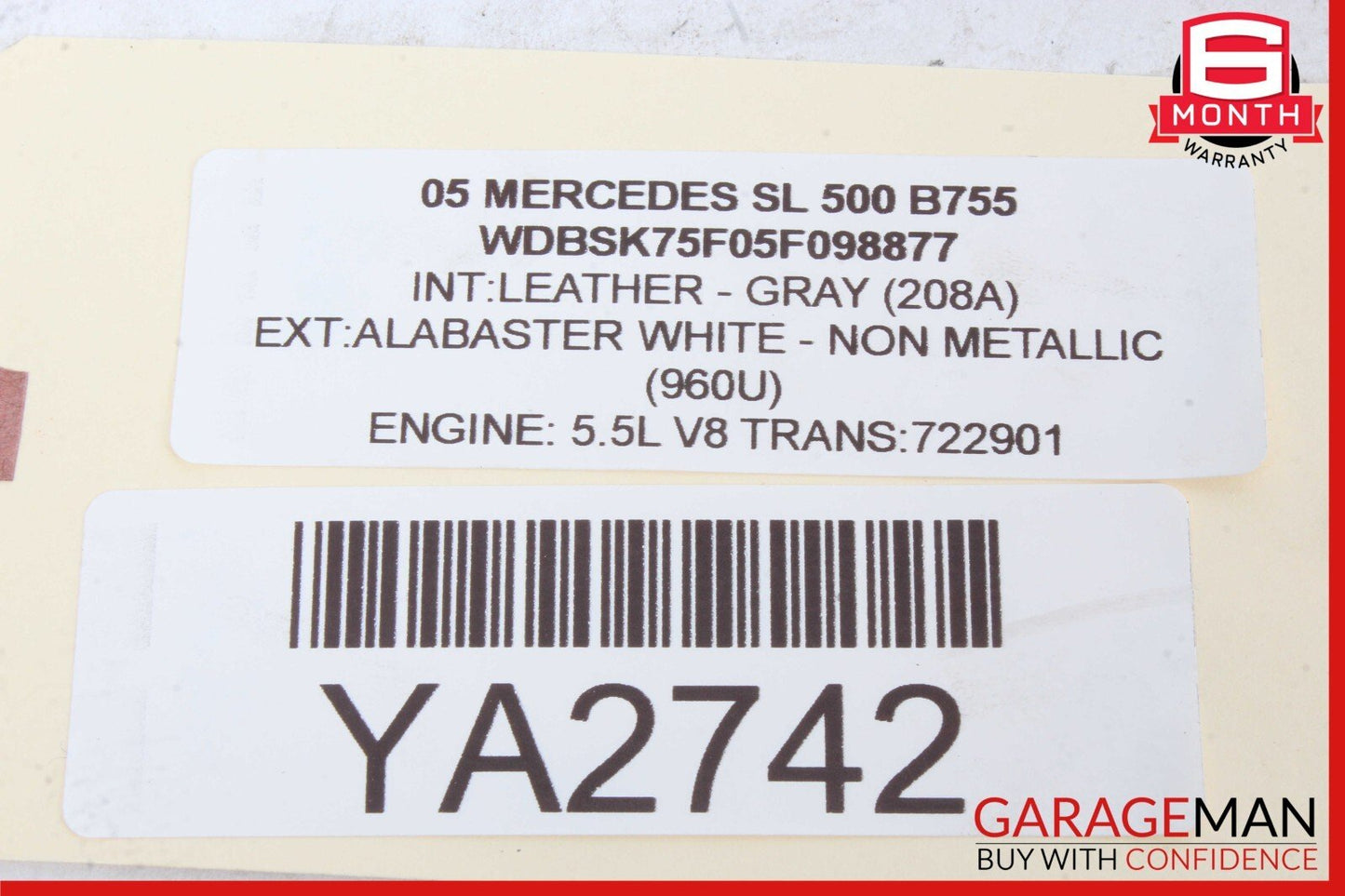 03-11 Mercedes R230 SL500 CLK350 Sirius Satellite Radio Receiver Module Unit OEM