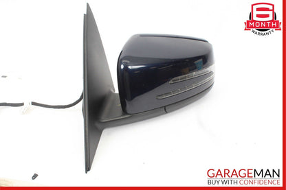 12-14 Mercedes W204 C300 Front Left Side Mirror Door Rear View Glass Blue OEM