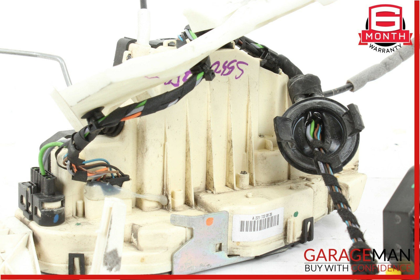 07-13 Mercedes W221 S550 Front Right Door Lock Actuator w/ Door Handle Flintgray