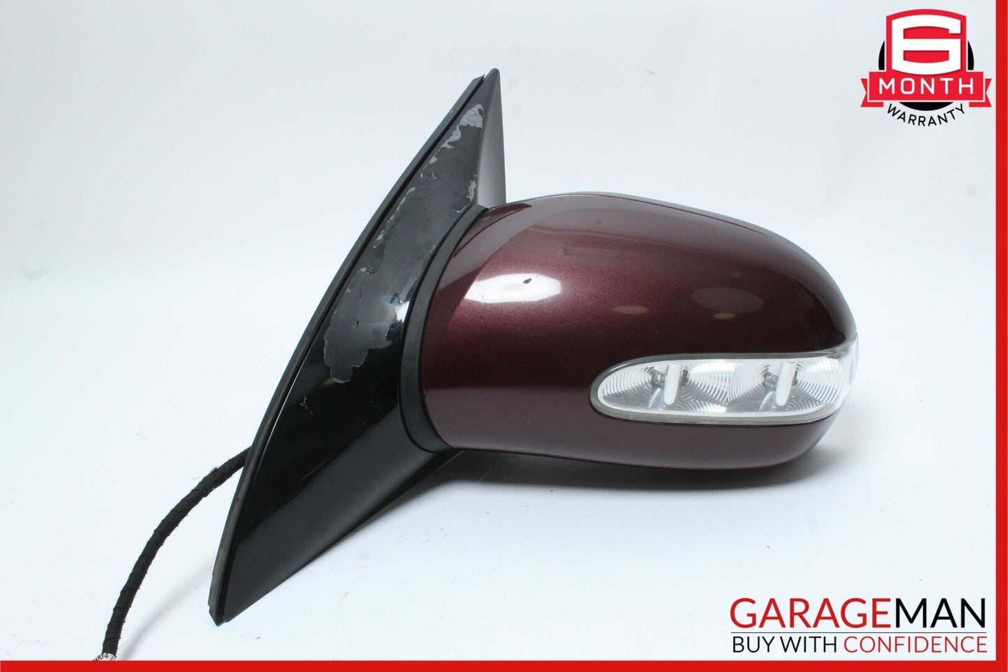 06-10 Mercedes W251 R350 Front Left Driver Side Mirror Door Rear View Red OEM