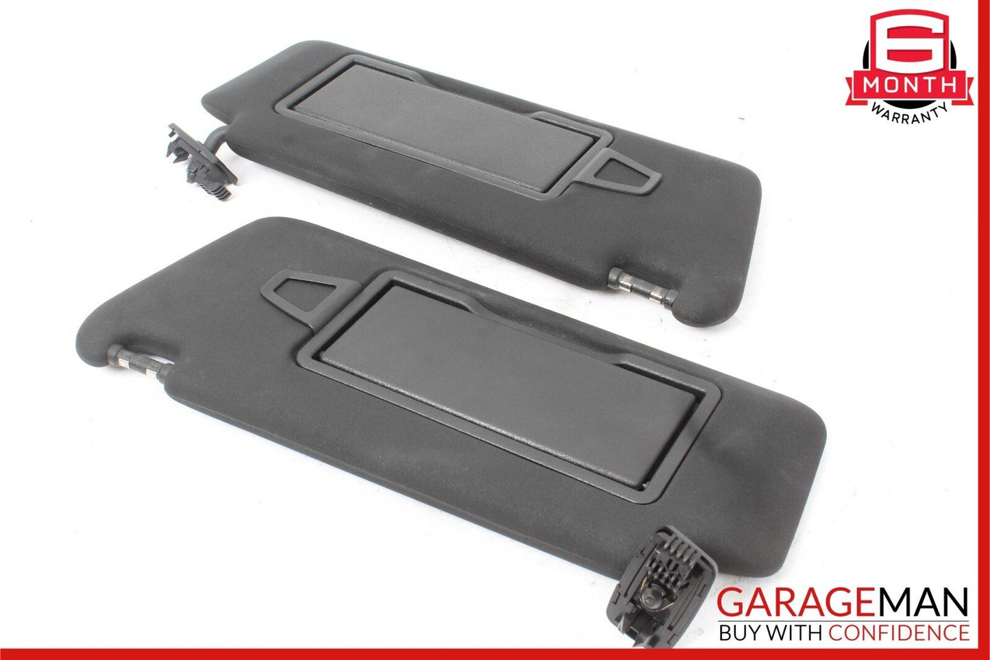 08-14 Mercedes C250 C350 Front Right and Left Sunvisor Sun Visor Cover Set Black