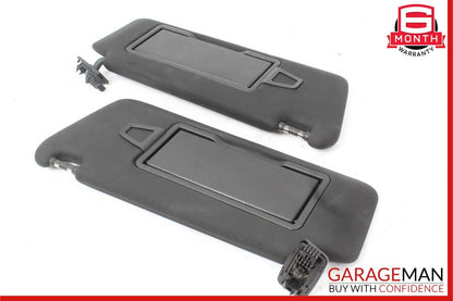 08-14 Mercedes C250 C350 Front Right and Left Sunvisor Sun Visor Cover Set Black
