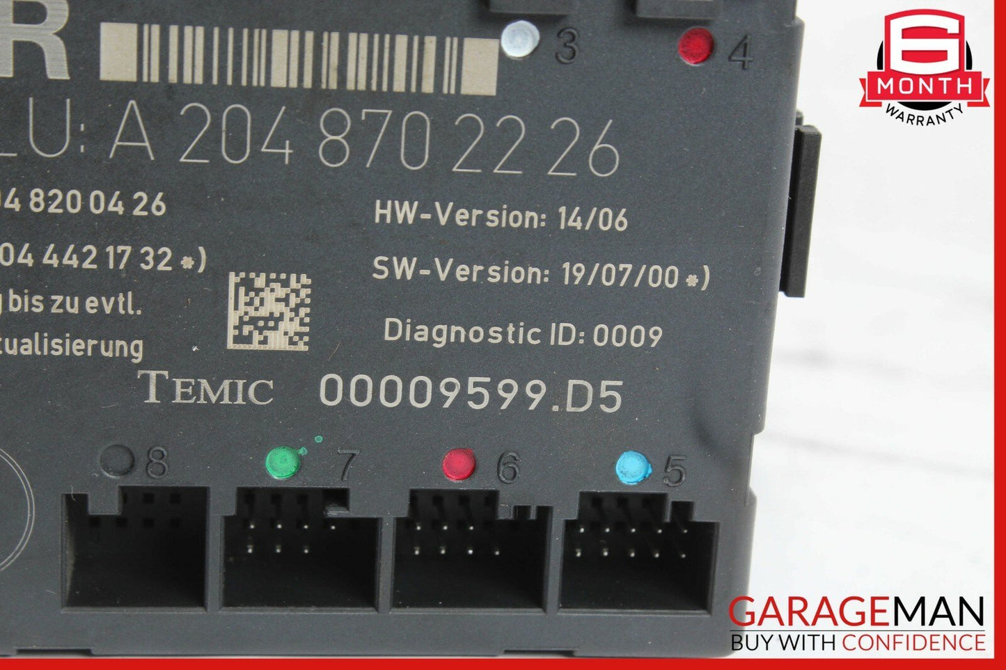 08-14 Mercedes W204 C350 Front Right Passenger Side Door Control Module Unit OEM