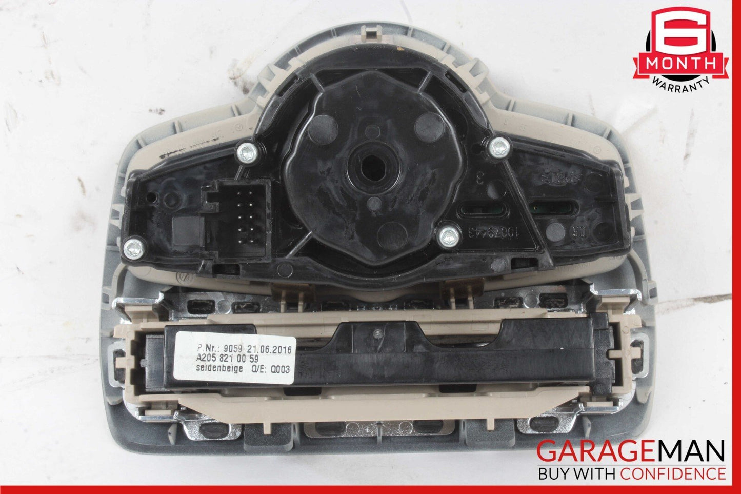 15-20 Mercedes W205 C300 Head Light Headlight Control Switch Trim Assy Beige OEM