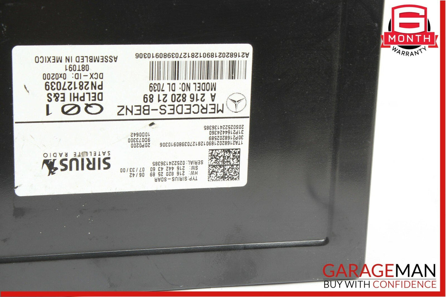 07-11 Mercedes S550 C350 Sirius Satellite Radio Receiver Module Unit OEM