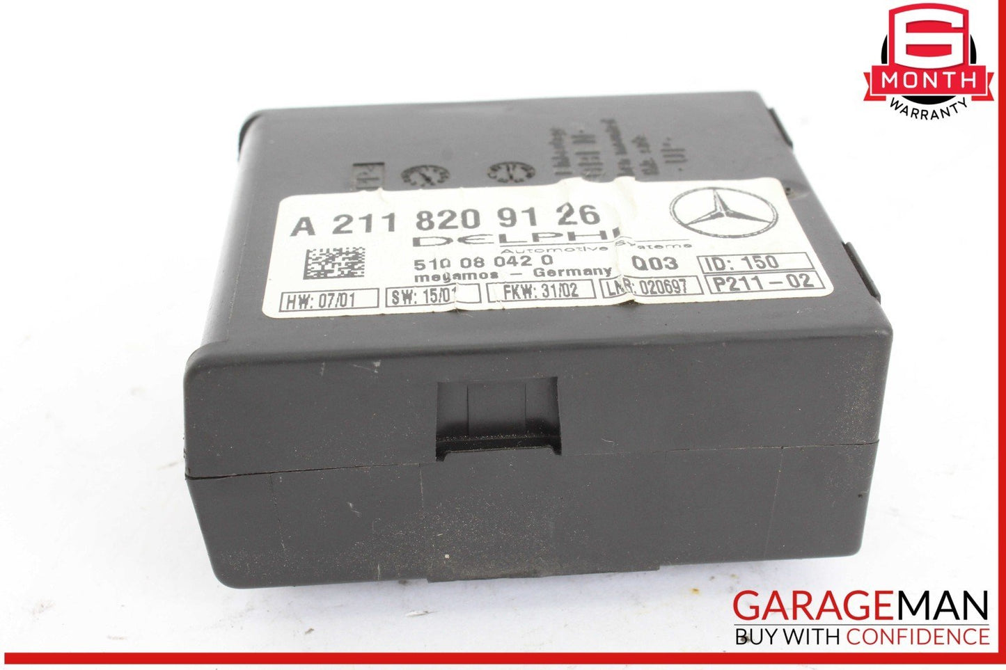 00-12 Mercedes R230 SL500 C230 S430 E320 Anti Theft Alarm Module 2118209126 OEM
