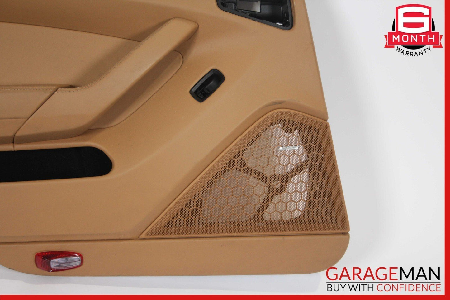 10-16 Porsche Panamera 970 Rear Left Interior Door Trim Panel Cover Assy Beige