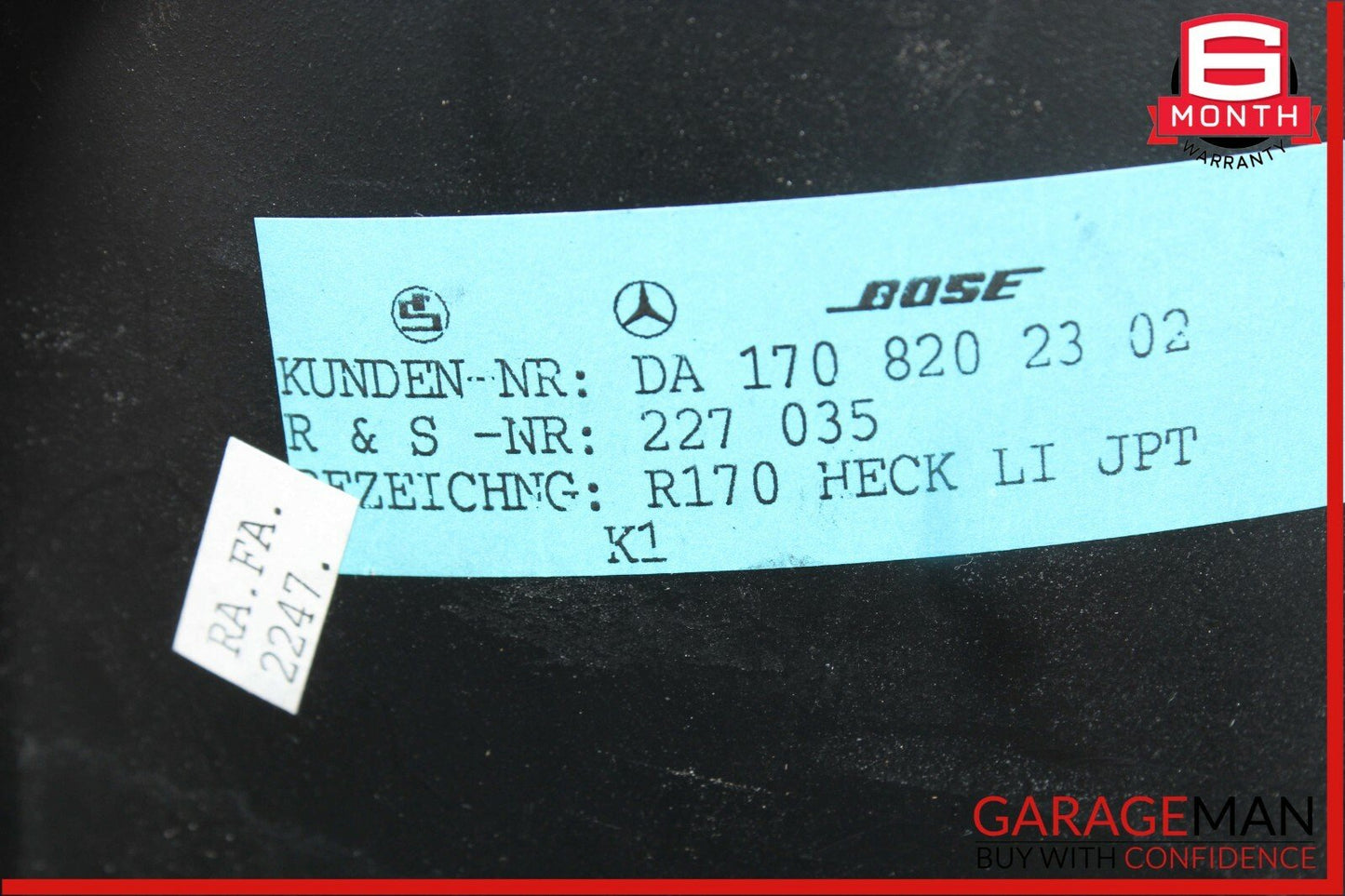 97-04 Mercedes R170 SLK230 Rear Left & Right Side Door Audio Sound Speakers Set