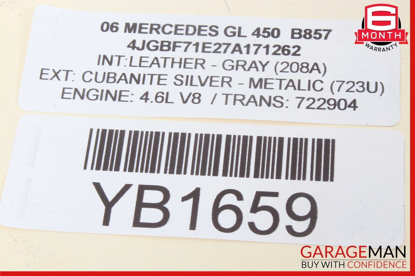 06-12 Mercedes X164 GL450 ML450 Keyless Go Entry Control Module 1648209326 OEM
