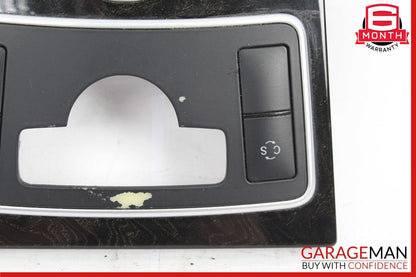 10-13 Mercedes W212 E350 E250 Center Console Switch Trim Cover Bezel Black