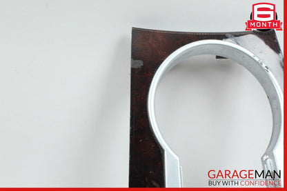 06-12 Mercedes GL450 ML450 Center Console Cup Holder Trim Panel Cover Bezel Wood