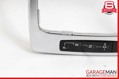 08-14 Mercedes W204 C300 R350 Center Console Shift Shifter Bezel Trim Silver