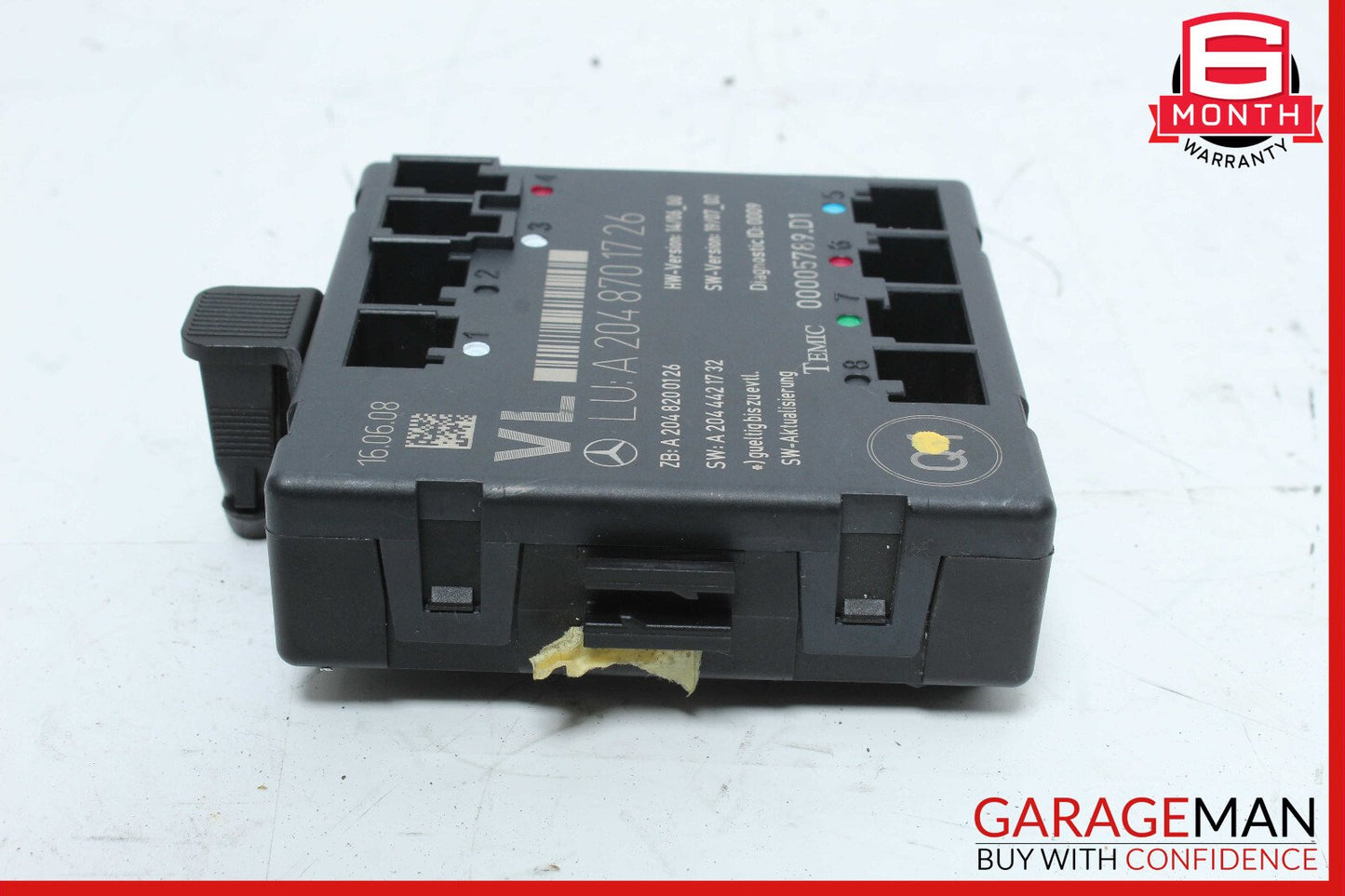 08-14 Mercedes W204 C300 C350 Front Left Side Door Control Module 2048701726 OEM