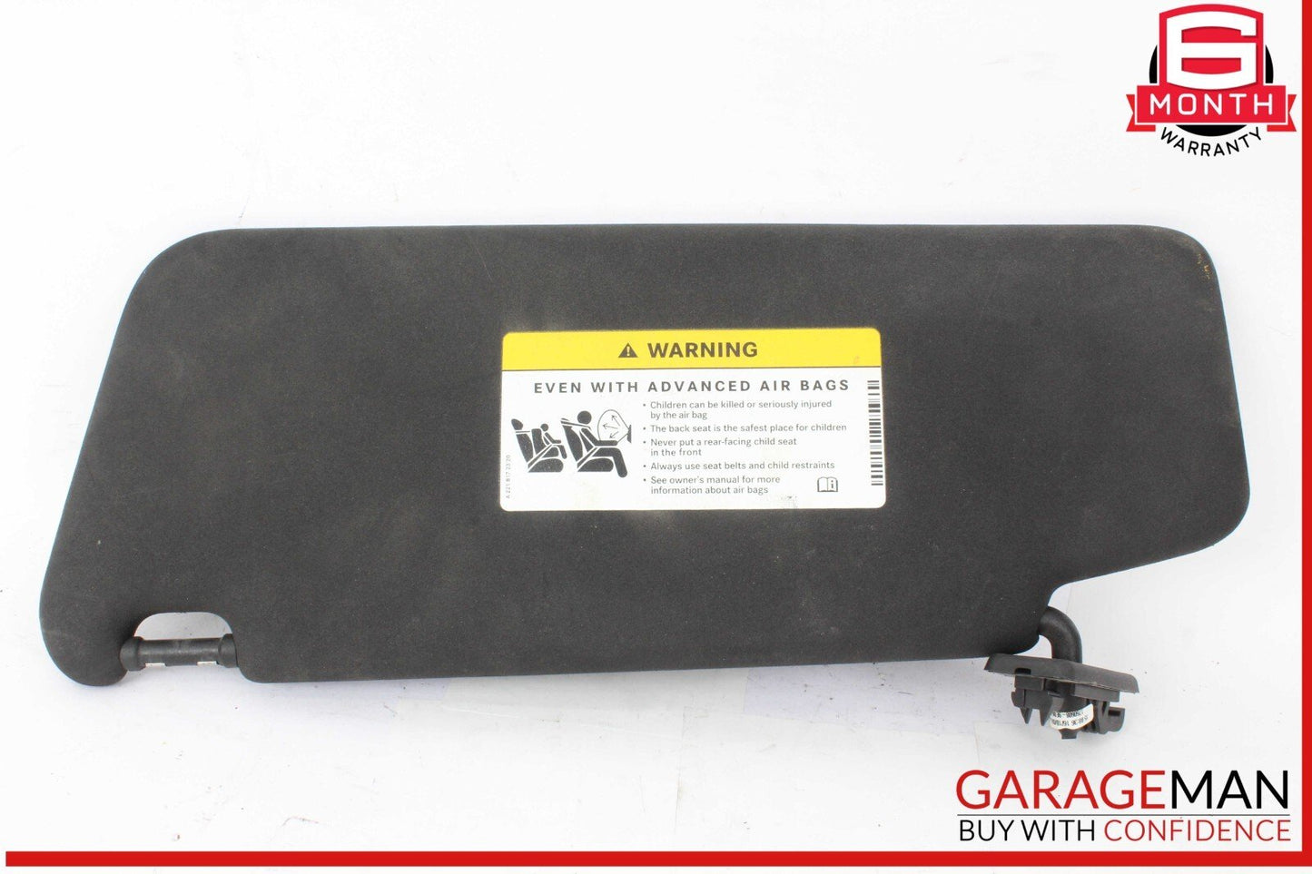 08-14 Mercedes W204 C300 C250 C350 Front Right Side Sunvisor Sun Visor Black OEM
