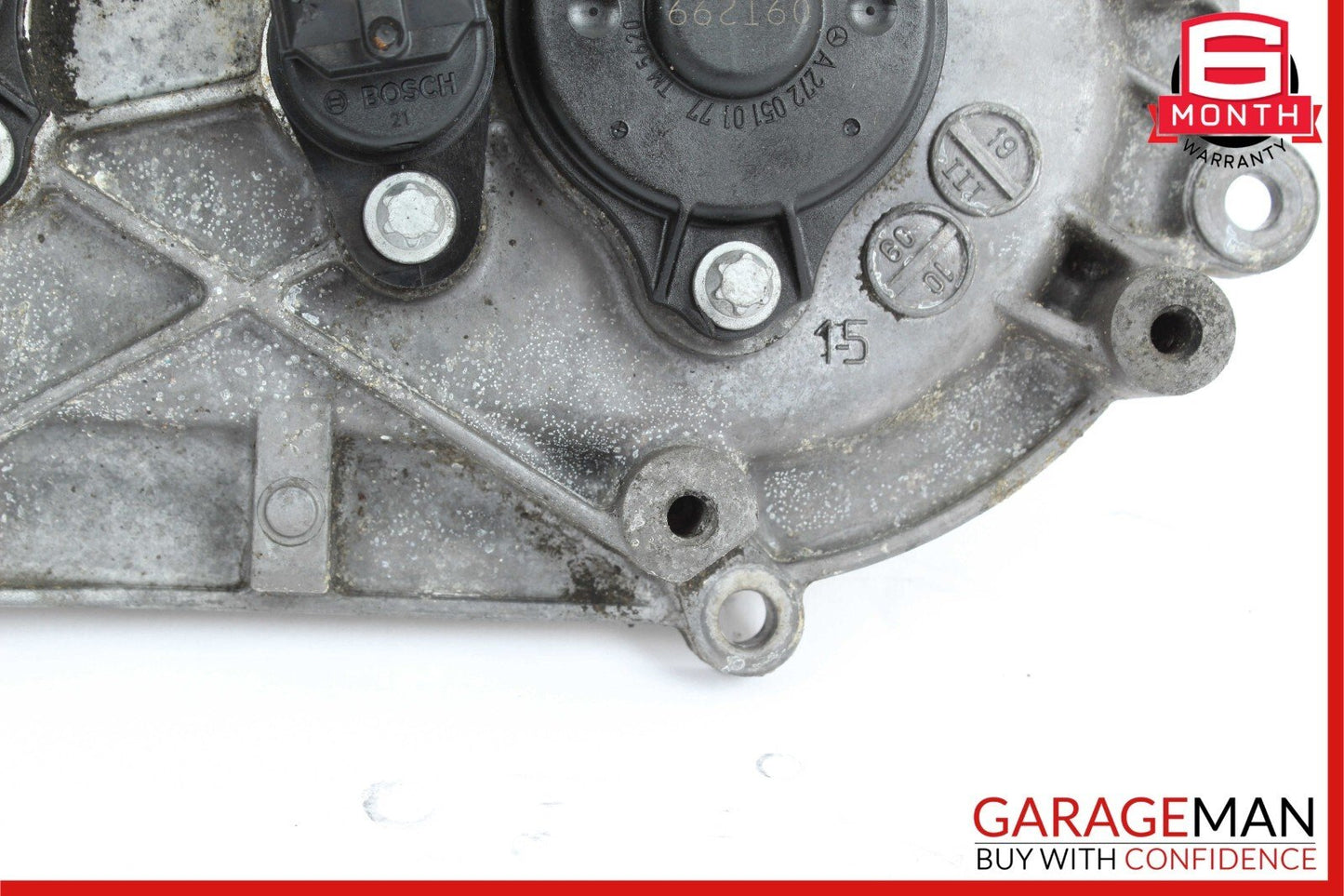 Mercedes W221 S550 E350 Front Left Side Engine Timing Chain Cover Plate OEM