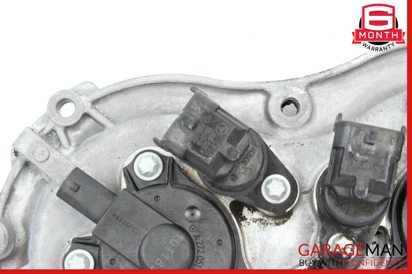 06-13 Mercedes W221 S550 Front Right Engine Timing Chain Cover Plate OEM