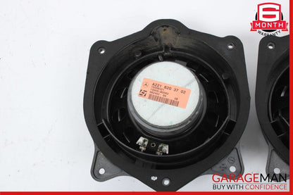 07-09 Mercedes W221 S550 Rear Left & Right Door Audio Sound Speaker Set of 2 OEM