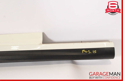 14-17 Maserati Ghibli Right Side Rocker Skirt Molding Trim Panel White OEM