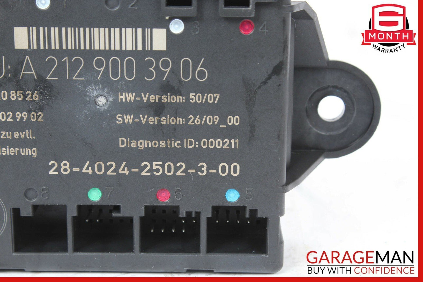 08-14 Mercedes W204 C250 C300 Rear Left Driver Side Door Control Module OEM