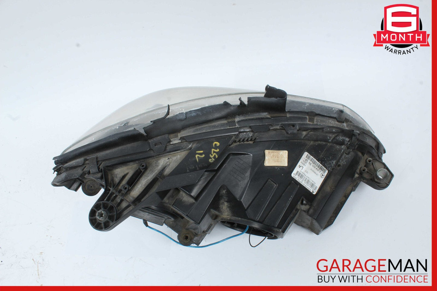 12-14 Mercedes W204 C250 C300 Front Left Side Headlight Head Light Lamp Halogen