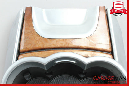 06-09 Mercedes W251 R320 Center Console Cup Holder Ashtray Cover Assembly Wood