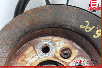 03-10 Porsche Cayenne 955 957 Rear Left Spindle Knuckle Wheel Hub w/ Rotor Disc