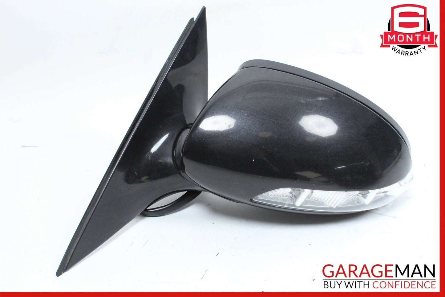 07-09 Mercedes W221 S450 S550 Front Left Side Mirror Door Rear View Black OEM