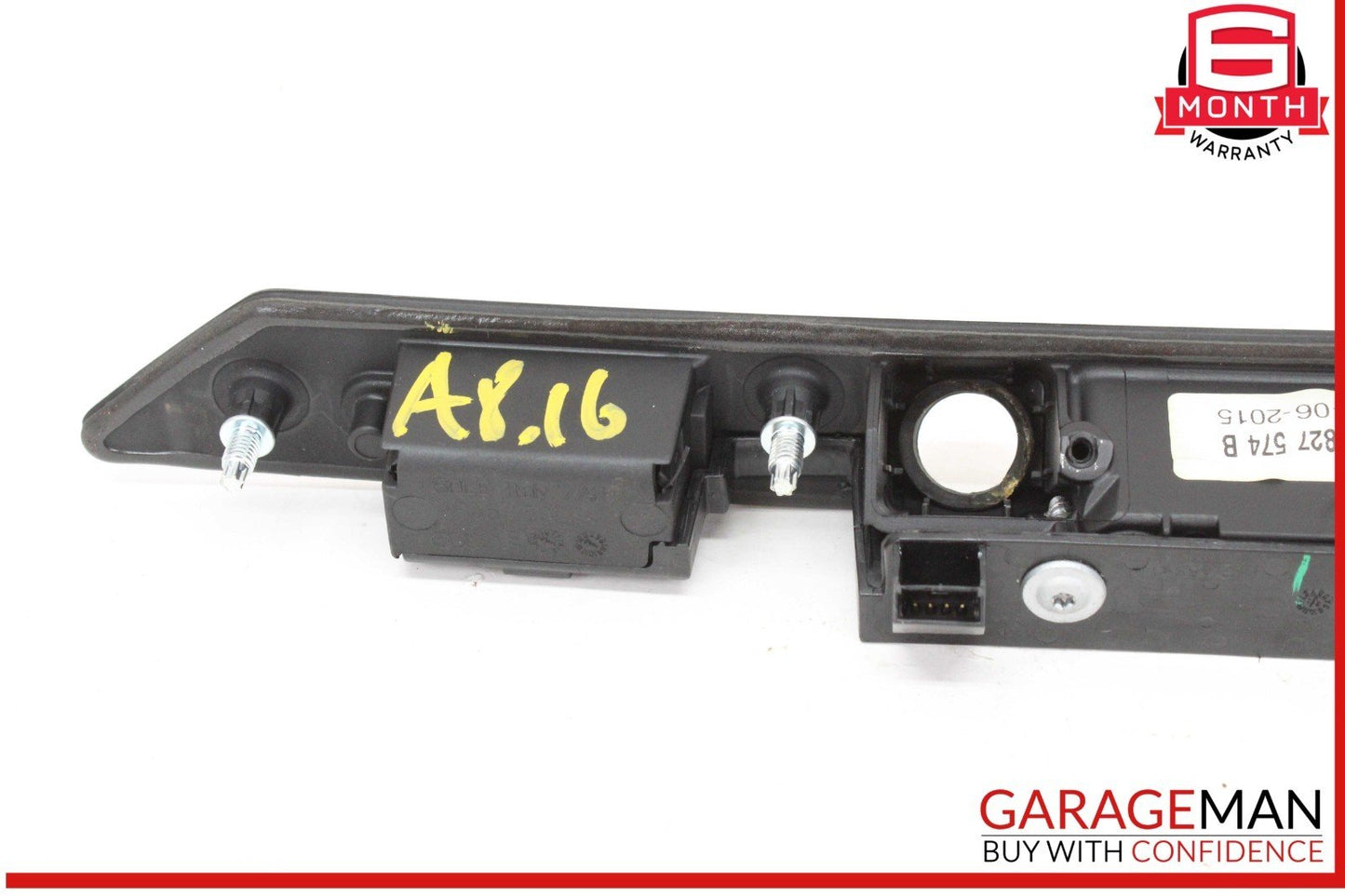 11-18 Audi A8 S8 Rear Trunk License Plate Lights Handle Assembly 4H0827574B OEM