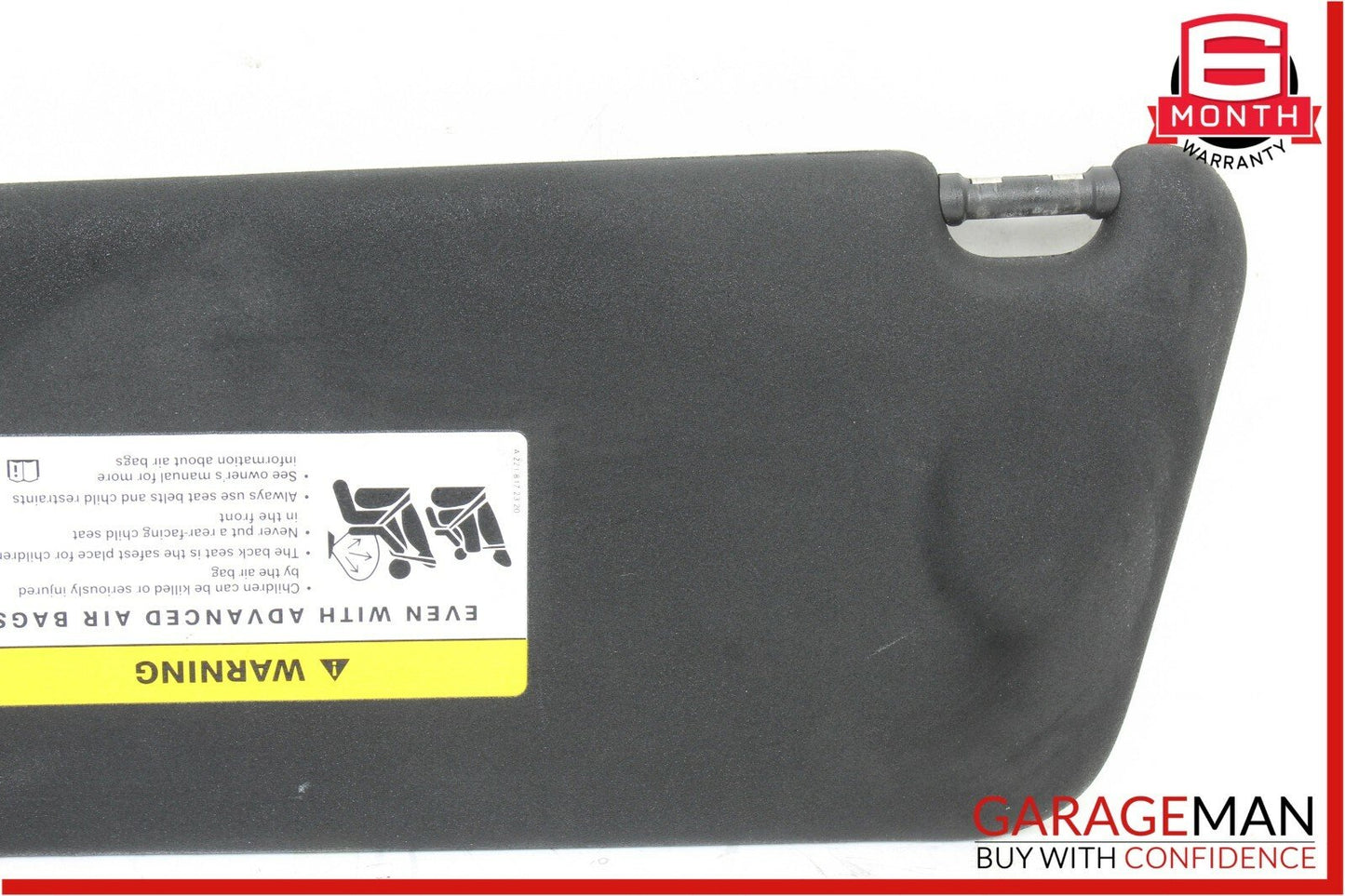 08-14 Mercedes W204 C300 Front Right Side Sun Visor Sunvisor Shade Cover OEM