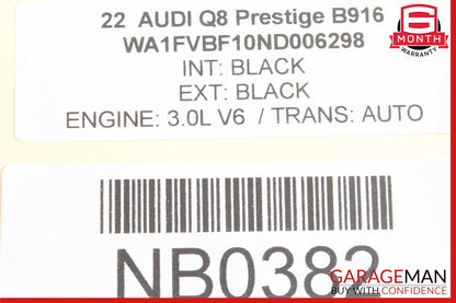 19-23 Audi Q8 Front Right Side Seat Lumbar Support Control Switch OEM