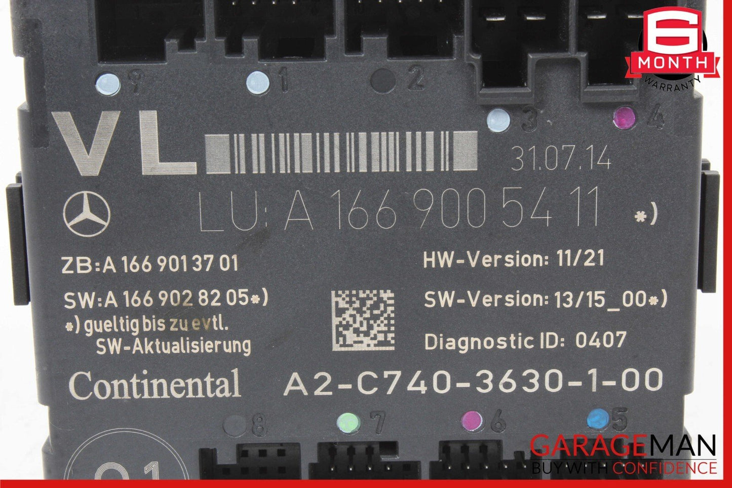 12-20 Mercedes B-Class W242 W246 GL450 Front Left Side Door Control Module OEM