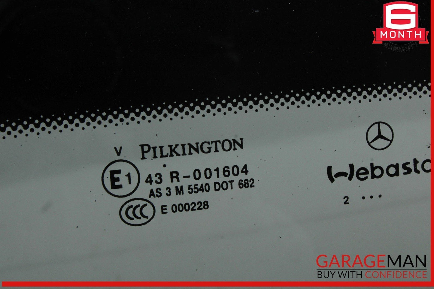 10-17 Mercedes-Benz C250 W204 Front Panoramic Sunroof Glass 2077800021