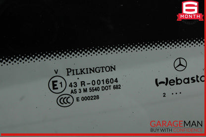 10-17 Mercedes-Benz C250 W204 Front Panoramic Sunroof Glass 2077800021