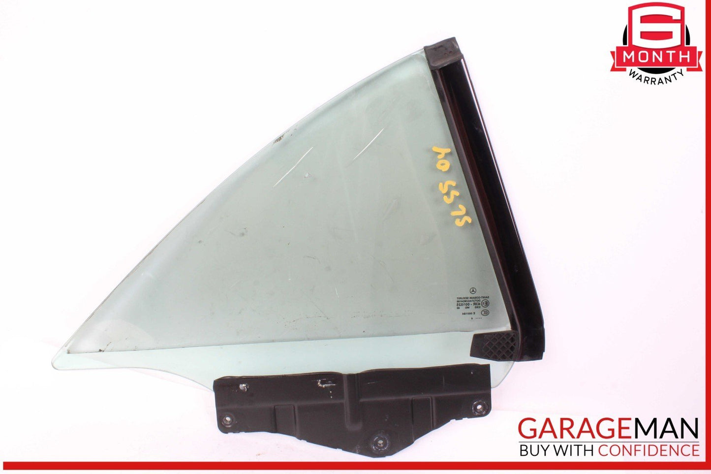 03-12 Mercedes R230 SL500 SL55 AMG Rear Left Side Quarter Window Glass OEM